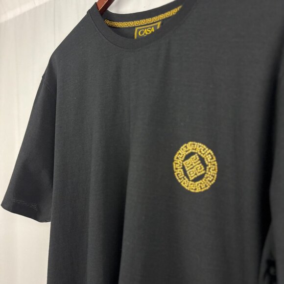Casa Moda Couture Black Graphic T-Shirt - Picture 3 of 9
